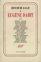 Couverture du livre « Hommage a eugene dabit » de Collectif Gallimard aux éditions Gallimard (patrimoine Numerise)