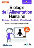 Couverture du livre « Biologie de l'alimentation humaine t.1 » de  aux éditions Studyrama