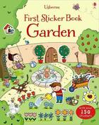 Couverture du livre « First sticker book garden » de Caroline Young aux éditions Usborne