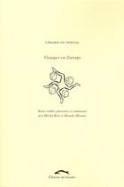 Couverture du livre « Voyages en Europe » de Gerard De Nerval aux éditions Editions Du Sandre