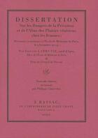 Couverture du livre « Dissertation sur les dangers de la privation et de l'abus des plaisirs vénériens chez les femmes : présentée et soutenue à l'école de médecine de Paris, le 9 brumaire an 14 » de Etienne Labrunie aux éditions Plein Chant