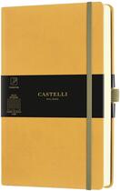 Couverture du livre « Carnet aquarela grand format ligne jaune moutarde » de Castelli aux éditions Castelli Milano