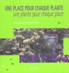 Couverture du livre « Une Place Pour Chaque Plante, Une Plante Pour Chaque Place » de Anita Péreire aux éditions Solar