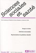 Couverture du livre « Drogue et techno ; infections nosocomiales ; représentations du paludisme infantile » de  aux éditions John Libbey