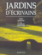 Couverture du livre « Jardins d'ecrivains » de Cabanis/Baridon aux éditions Actes Sud