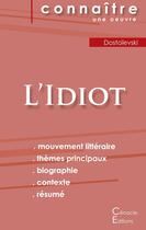 Couverture du livre « Fiche de lecture L'Idiot (Analyse littéraire de référence et résumé complet) » de Dostoievski aux éditions Editions Du Cenacle