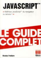 Couverture du livre « JavaScript » de Nicolas Froidure aux éditions Micro Application