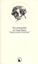 Couverture du livre « Vies remarquables de Vivant Denon » de Patrick Mauries aux éditions Gallimard