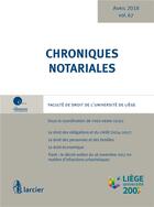 Couverture du livre « Chroniques notariales t.67 » de Yves-Henri Leleu aux éditions Larcier