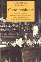 Couverture du livre « Correspondance » de Freud Sigmund et Zweig Stefan aux éditions Rivages