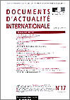 Couverture du livre « Documents d'actualite internationale t.17 » de Documents D'Actualite Internationale aux éditions Documentation Francaise