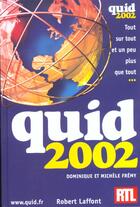 Couverture du livre « Quid ; Edition 2002 » de Dominique Fremy aux éditions Quid
