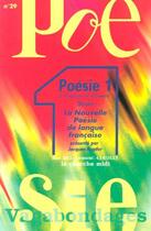 Couverture du livre « Revue poesie vagabondages - numero 29 la nouvelle poesie de langue francaise » de  aux éditions Cherche Midi