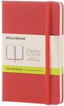 Couverture du livre « Carnet blanc poche rigide corail » de  aux éditions Moleskine