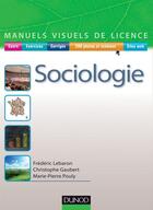 Couverture du livre « Manuel visuel de sociologie » de Frederic Lebaron et Christophe Gaubert et Marie-Pierre Pouly aux éditions Dunod