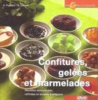 Couverture du livre « Confitures gelees et marmelades » de Prandoni aux éditions De Vecchi