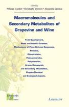 Couverture du livre « Macromolecules and secondary metabolites of grapevine and wine » de Jeandet aux éditions Tec Et Doc