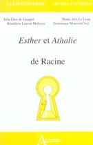 Couverture du livre « Ester et athalie de racine » de  aux éditions Atlande Editions