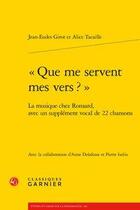 Couverture du livre « 