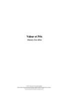 Couverture du livre « Valeur et prix ; histoire d'un débat » de Gilles Dostaler aux éditions Pu De Quebec