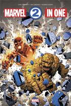 Couverture du livre « Marvel 2-in-one t.1 : la Chose et la Torche Humaine » de Jim Cheung et Valerio Schiti et Chip Zdarsky aux éditions Panini