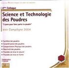 Couverture du livre « Recents progres en genie des procedes. n. 91 : 4e colloque science et technologie des poudres compie » de Guigon P. aux éditions Societe Francaise De Genie Des Procedes