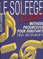 Couverture du livre « Solfège facile ganter ; théorie solfège » de Philippe Ganter aux éditions Id Music