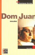 Couverture du livre « Dom Juan » de Moliere aux éditions Bordas