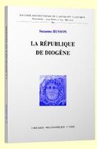 Couverture du livre « La république de Diogène » de Suzanne Husson aux éditions Vrin