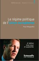 Couverture du livre « Le régime politique de l'union européenne » de Paul Magnette aux éditions Presses De Sciences Po