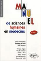 Couverture du livre « Ue7 - manuel de sciences humaines en medecine - 2e edition (2e édition) » de De/Lemoine aux éditions Ellipses