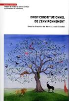 Couverture du livre « Droit constitutionnel de l'environnement : regards croisés » de Marie-Anne Cohendet aux éditions Mare & Martin
