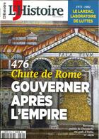 Couverture du livre « L'histoire n 481 - chute de rome, gouverner apres l'empire - mars 2021 » de  aux éditions L'histoire