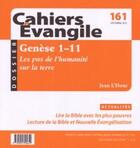 Couverture du livre « Cahiers evangile numero 161 genese 1-11 » de L'Hour Jean aux éditions Cerf