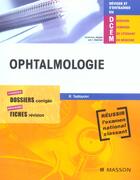 Couverture du livre « Ophtalmologie - pod » de Ramin Tadayoni aux éditions Elsevier-masson