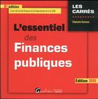 Couverture du livre « L'essentiel des finances publiques (édition 2018) » de Stephanie Damarey aux éditions Gualino