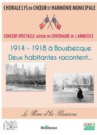 Couverture du livre « 1914 - 1918 à Bousbecque ; Deux habitantes racontent... » de La Plume Et Les Musiciens aux éditions Books On Demand