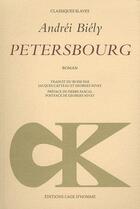 Couverture du livre « Petersbourg » de Andrei Biely aux éditions L'age D'homme