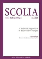 Couverture du livre « Continuum linguistique et diachronie du franc ais » de Anne Carlier aux éditions Pu De Strasbourg