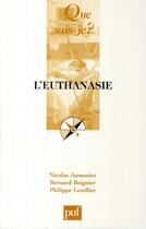 Couverture du livre « L'euthanasie (4e édition) » de Aumonier Nicolas / B aux éditions Que Sais-je ?