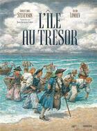 Couverture du livre « L'île au trésor » de Robert Louis Stevenson et Anton Lomaev aux éditions Sarbacane