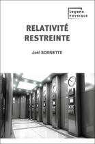 Couverture du livre « Relativité restreinte » de Joel Sornette aux éditions Cepadues