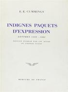 Couverture du livre « Indignes paquets » de Cummings aux éditions Mercure De France