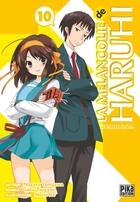 Couverture du livre « La mélancolie de Haruhi ; Brigade S.O.S. Tome 10 » de Nagaru Tanigawa et Noizi Ito et Gaku Tsugano aux éditions Pika