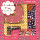 Couverture du livre « Coffret kids ; bracelets tressés et perles » de Tipivoine aux éditions Marie-claire