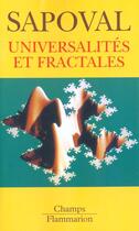 Couverture du livre « Universalites et fractales » de Bernard Sapoval aux éditions Flammarion