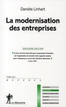 Couverture du livre « La modernisation des entreprises (3e édition) » de Daniele Linhart aux éditions La Decouverte