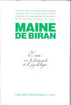 Couverture du livre « Essai sur les fondements de la psychologie - oeuvres, tome vii » de Maine De Biran P. aux éditions Vrin