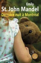 Couverture du livre « Dernière nuit à Montréal » de Emily St. John Mandel aux éditions A Vue D'oeil