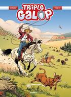 Couverture du livre « Triple Galop - tome 10 - top humour » de Benoit Du Peloux et Alexandre Amouriq aux éditions Bamboo